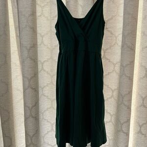 Soft green dress with pockets